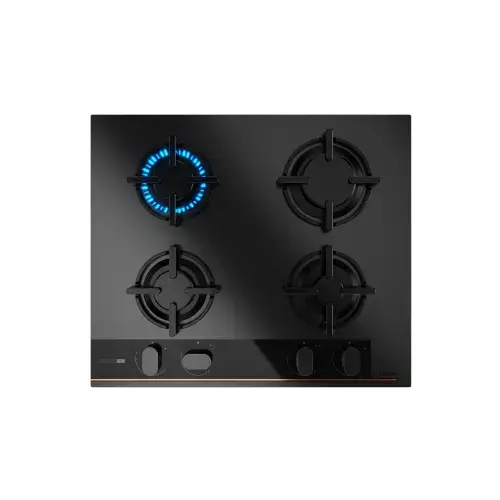 Plita incorporabila TEKA GBC 64-G1 GBC BM, Design Infinity G1, gaz, 4 zone de preparare, Aprindere electrica, Gratare fonta