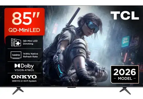 Televizor QLED TCL 216 cm (85inch) 85T8D, Ultra HD, Smart TV, CI+