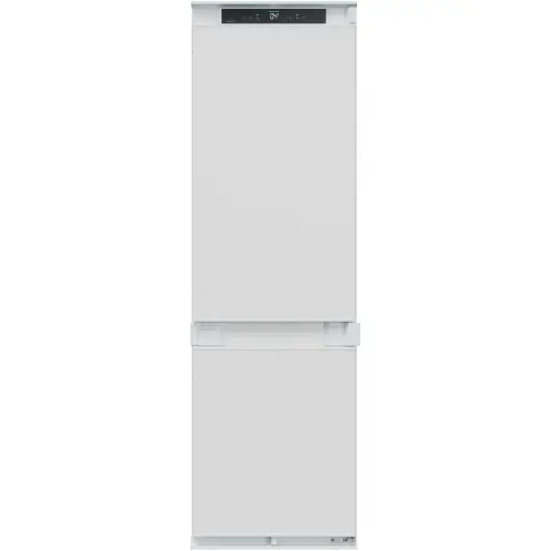 Combina frigorifica incorporabila Candy CNBQT5518E, Total No Frost Circle Fresh, 251 litri, H 178 cm, Clasa E, Humidity Area, SuperCooling & SuperFreezing, mod ECO, mod Holiday (Alb)
