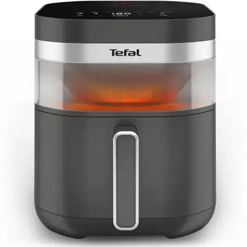 Friteuza cu aer cald Tefal Easy Fry Infrared air fryer EY832HE0, 2020 W, 7 L, 8 programe automate, tehnologie avansata Infra-Heat™, temperatura ajusatbila, invelis antiaderent, Ecran LCD (Gri)