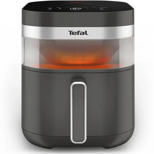 Friteuza cu aer cald Tefal Easy Fry Infrared air fryer EY832HE0, 2020 W, 7 L, 8 programe automate, tehnologie avansata Infra-Heat™, temperatura ajusatbila, invelis antiaderent, Ecran LCD (Gri)