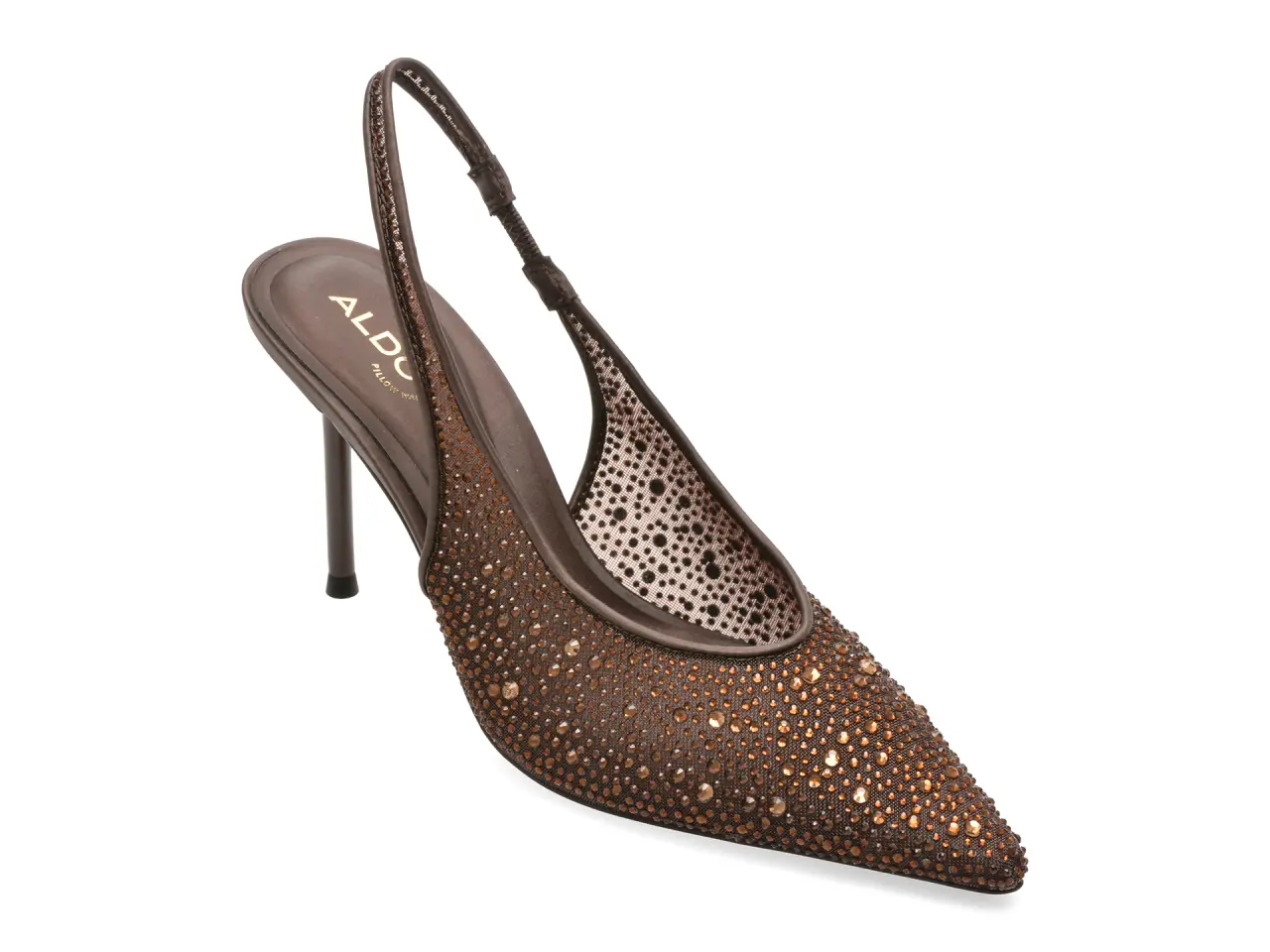 Pantofi eleganti ALDO maro, MERA 201, din material textil