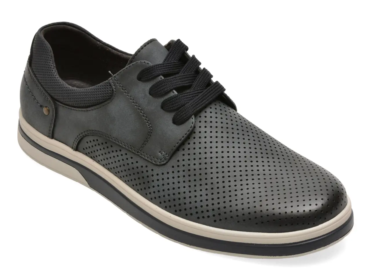 Pantofi BITE THE BULLET bleumarin, Q283, din piele naturala