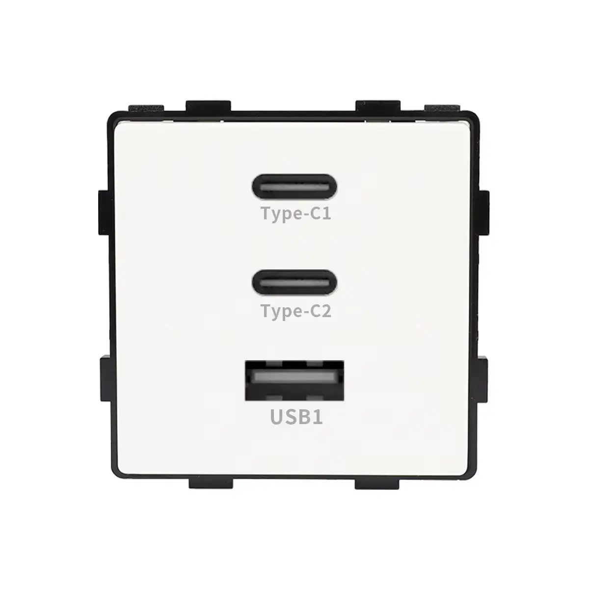 Modul Priza Fast Charge 65W – USB-A + 2 x USB-C LUXION