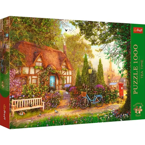Puzzle Trefl Premium Plus - Tea Time, Cabana cu Stuf, 1000 piese