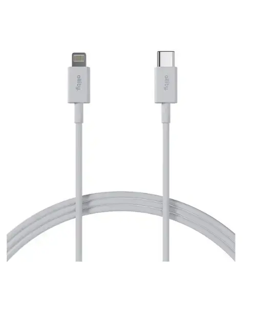 Cablu de date Allity AUC-03 USB - Lightning, 27W, 2m (Alb)