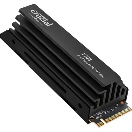 SSD Crucial T705, 2TB, PCI Express 5.0 NVMe, M.2 2280, cu Heatsink