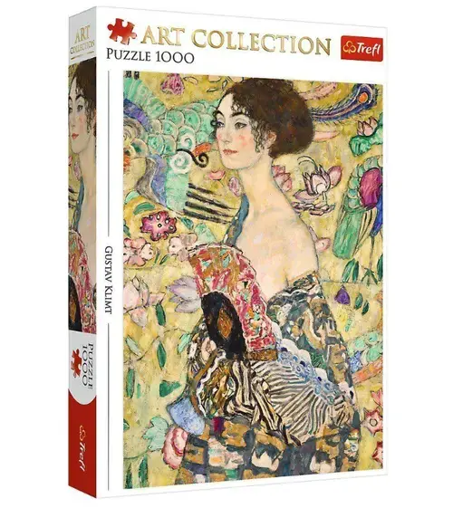 Puzzle Trefl din 1000 piese - Doamna cu evantai