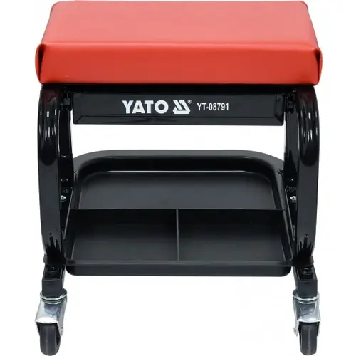 Taburet pentru atelier cu sertar Yato 440x360x390mm 150kg