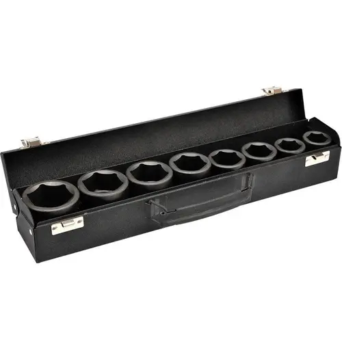 Set 8 chei tubulare de impact Yato YT-1115, 3/4, Hex, 19-41 mm