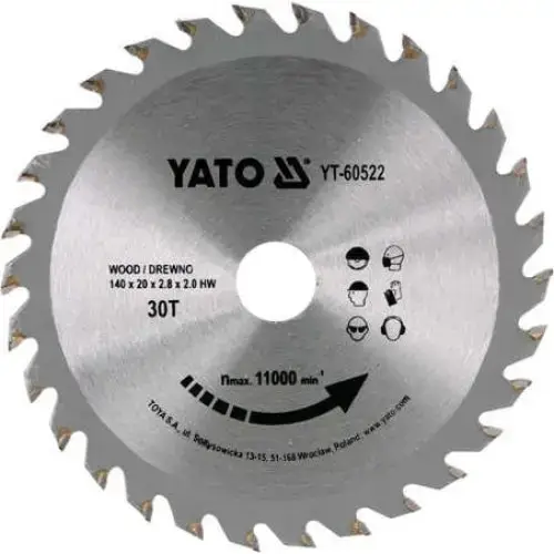 Disc circular pentru lemn Yato YT-60685, 235X24TX25.4mm