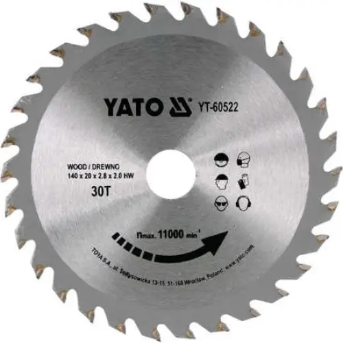 Disc circular pentru lemn Yato YT-60685, 235X24TX25.4mm