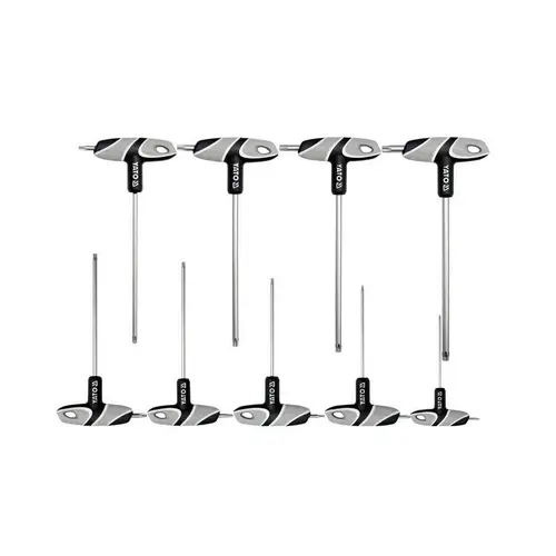 Set torx cu maner tip T, Yato YT-05615, 9 buc, T10-T50