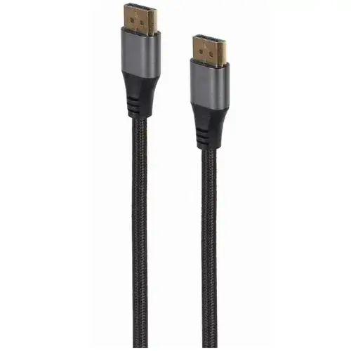 Cablu video Gembird DisplayPort (T) la DisplayPort (T), 1.8m, premium, conectori aurii, rezoluție maximă 8K la 60Hz, CC-DP8K-6, Negru