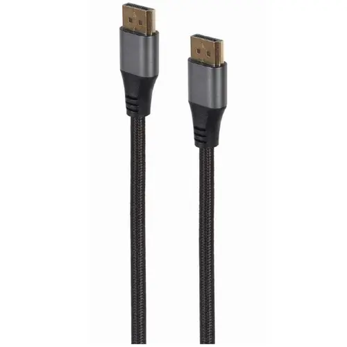 Cablu video Gembird DisplayPort (T) la DisplayPort (T), 1.8m, premium, conectori aurii, rezoluție maximă 8K la 60Hz, CC-DP8K-6, Negru