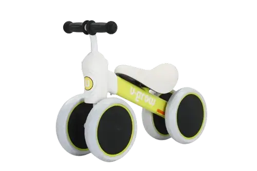 Mini bicicleta U-Grow UG-1006YE, Sarcina maxima suportata 25kg, Varsta recomandata 1-3 ani (Galben)