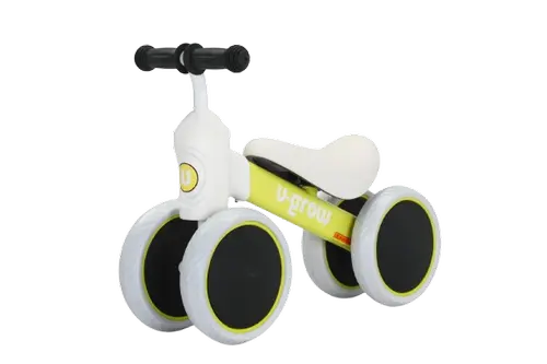 Mini bicicleta U-Grow UG-1006YE, Sarcina maxima suportata 25kg, Varsta recomandata 1-3 ani (Galben)
