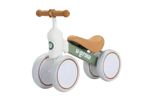 Mini bicicleta U-Grow UG-1006GR, Sarcina maxima suportata 25kg, Varsta recomandata 1-3 ani (Verde)