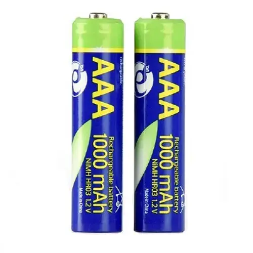 Acumulator Gembird AAA (R3), 1.2V NiMH 1000mAh, 2 buc., EG-BA-AAA10-01
