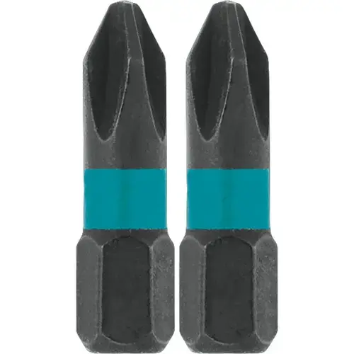 Set de 2 biti de impact, Makita, Impact Black, PZ2x25mm