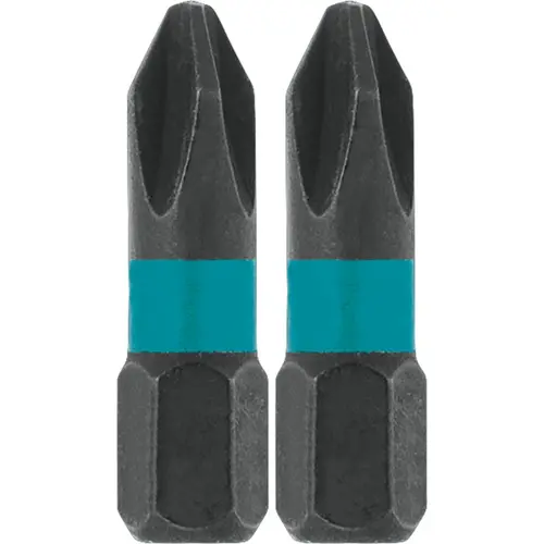 Set de 2 biti de impact, Makita, Impact Black, PZ2x25mm
