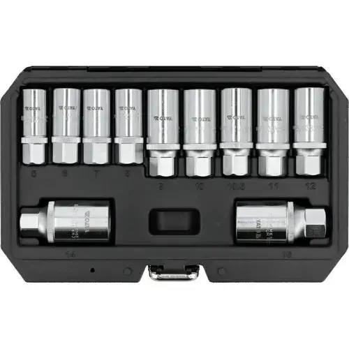 Set unelte Yato YT-06201, 11 piese, 3/8inch si 1/2inch, CrV