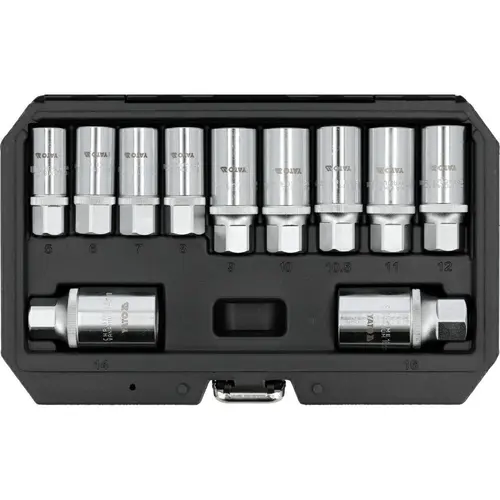 Set unelte Yato YT-06201, 11 piese, 3/8inch si 1/2inch, CrV