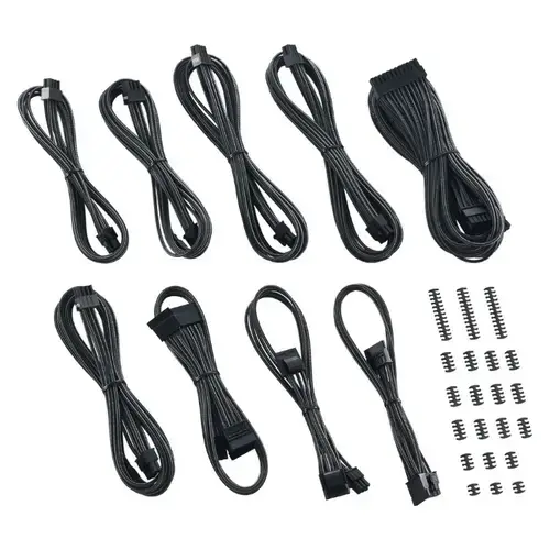 Kit cabluri sursa Cablemod CM-CSI-CKIT-NKC-R C-Series ModMesh pentru Corsair AXi / HXi / RM (Negru)