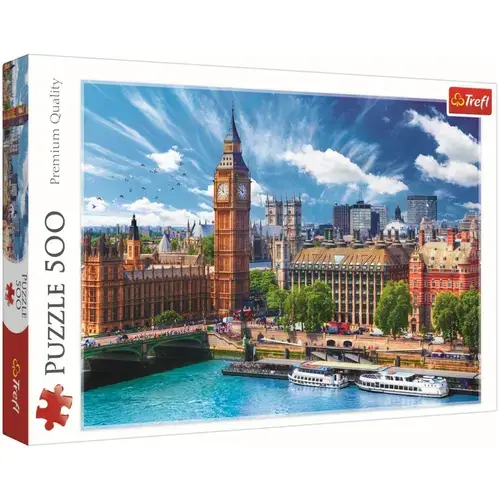 Puzzle Trefl, O zi cu soare la Londra, 500 piese
