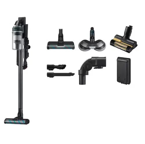 Aspirator vertical Samsung Jet 85S Premium VS70H25WPT/WA, Autonomie 60 minute, Recipient 0.8 L, 770 W (Negru)