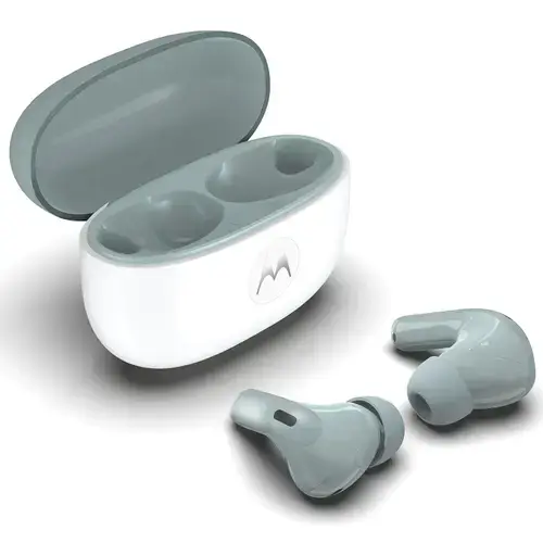 Casti True Wireless In-Ear Motorola moto buds 2 Plus, Bluetooth 6, IPX54, ANC, Microfon, PANTONE (Verde/Alb)