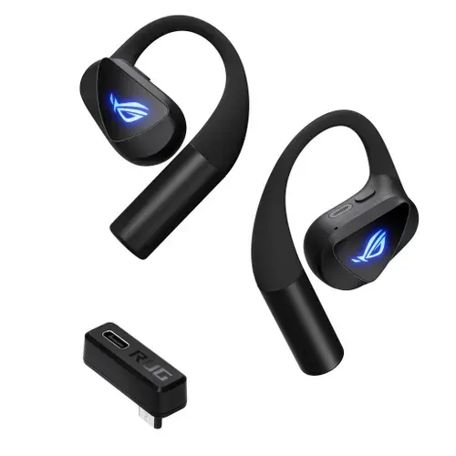 Casti Gaming OPEN WIRELESS In-Ear ASUS ROG CETRA, Bluetooth, Multiplatforma, Microfon, Touch Control (Negru)