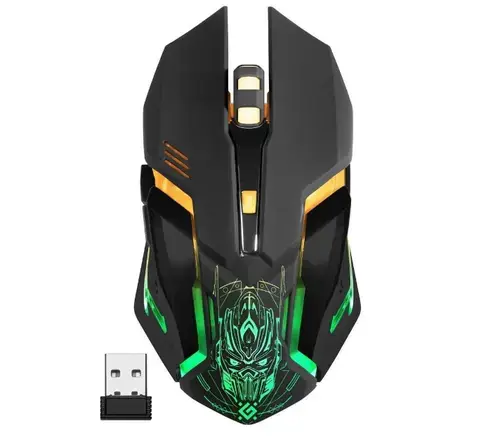 Mouse Gaming Defender Trigger GM-934, Wireless, USB, iluminare (Negru)