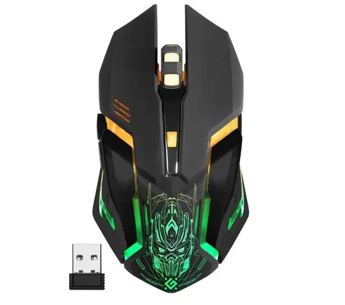 Mouse Gaming Defender Trigger GM-934, Wireless, USB, iluminare (Negru)
