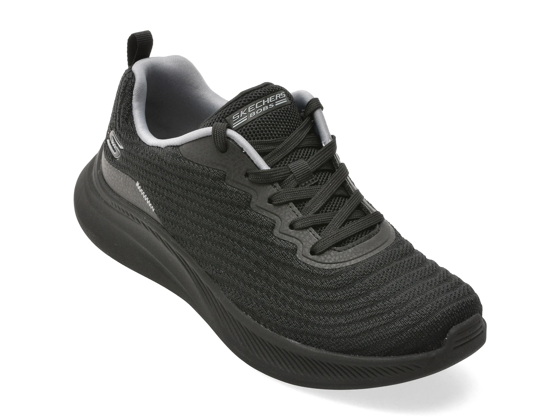 Pantofi sport SKECHERS negri, BOBS MODA FLEX, din material textil
