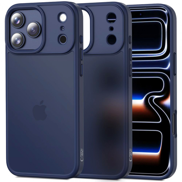 Husa pentru Apple iPhone 17 Pro, Tech-Protect, Magmat, Bleumarin Mata