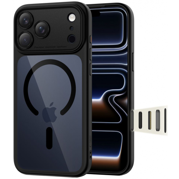 Husa MagSafe pentru Apple iPhone 17 Pro, Tech-Protect, MagPeak, Bleumarin