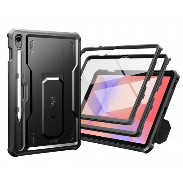 Husa pentru Samsung Galaxy Tab S10 Lite / Tab S10 FE / Tab S9, Tech-Protect, Kevlar Pro, Neagra