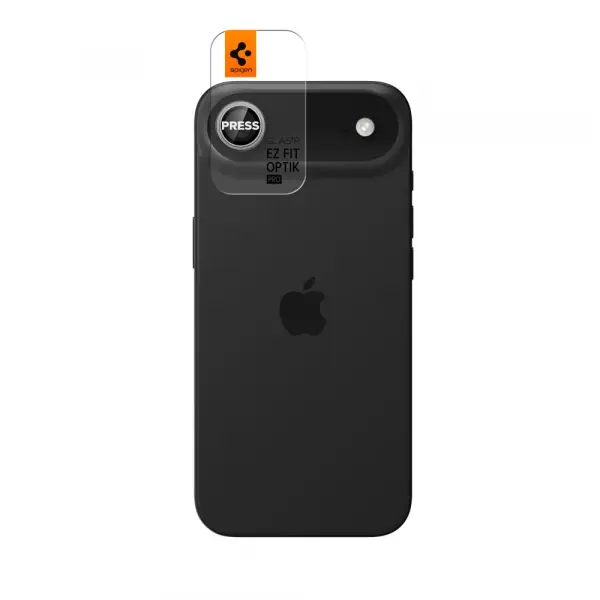 Folie de protectie Camera Spate Spigen GlastR EZ FIT Optik Pro pentru Apple iPhone 17 Air, Sticla Securizata, Argintie  AGL10132