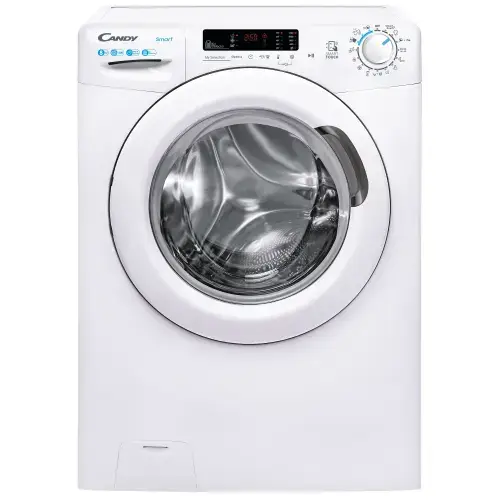 Masina de spalat rufe Candy Smart CS 1482/1-S, 8 kg, 1400 rpm, Clasa D, Kilo Detector, Easy Iron (Alb)