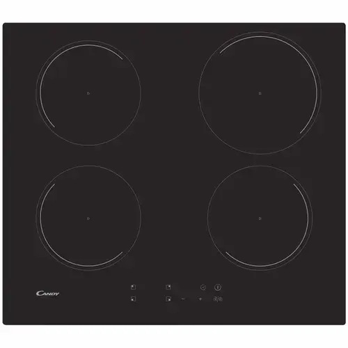 Plita incorporabila Candy CI642C, Inductie, 4 zone de gatit, Rouch control, Booster, 60 cm (Negru)