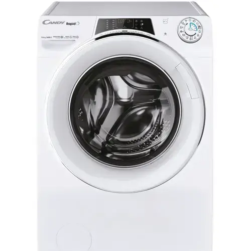 Masina de spalat rufe cu uscator Candy Rapid’O ROW4966DWMCT1-S, Spalare 9 kg / Uscare 6 kg, 1400 rpm, Motor Speed Drive Inverter, Wi-Fi/ hOn app, Clasa A, Steam, Quick&Clean Technology (Alb)