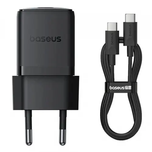 Incarcator Retea Cu Cablu USB-C Baseus Palm, 30W, 3A, 1 x USB-C, P10111605113-01 (Negru)