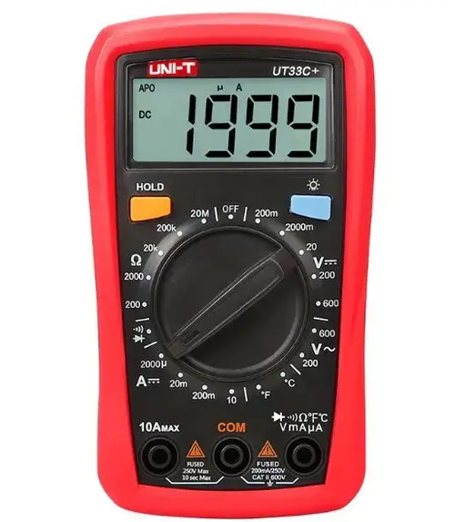 Multimetru digital UNI-T UT33C+ (Rosu)
