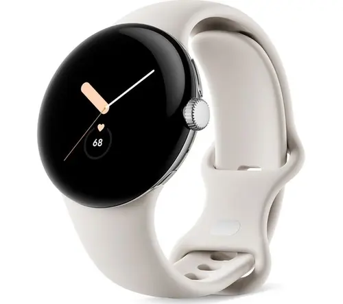 Smartwatch Google Pixel Watch LTE, 41mm, Procesor Exynos 9110, Display AMOLED 1.2inch, 2GB RAM, 32GB Flash, Bluetooth, Wi-Fi, GPS, NFC, Rezistent la apa, 4G Android (Bej)