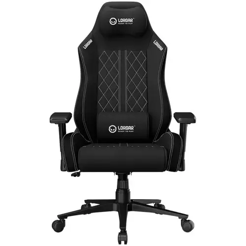 Scaun gaming LORGAR Pro CHA41, reglabil, Negru/Alb