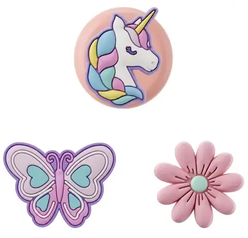 Husa OEM Butterfly pentru Apple AirTag, Set 3 bucati, Multicolor
