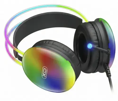 Casti Gaming 3.5mm XO Design GE11, RGB, Negre