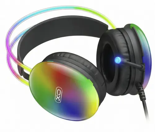 Casti Gaming 3.5mm XO Design GE11, RGB, Negre