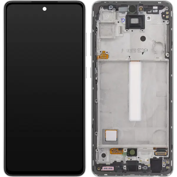 Display cu Touchscreen Samsung Galaxy A52s 5G A528, cu Rama, Alb, Service Pack GH82-26861D